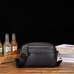 工場直販ファッショントレンドメンズショルダークロスボディバッグ新しい黒チェック柄小さなバッグカジュアルメンズバッグ小さな正方形バッグ