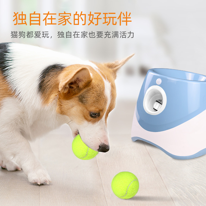 Lanzador de tenis para mascotas, juguete para perros, máquina de lanzamiento de pinball