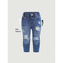 K 30274 Ripped slim women's jeans �ƶ��o��Ůʿţ��ѝ�羳