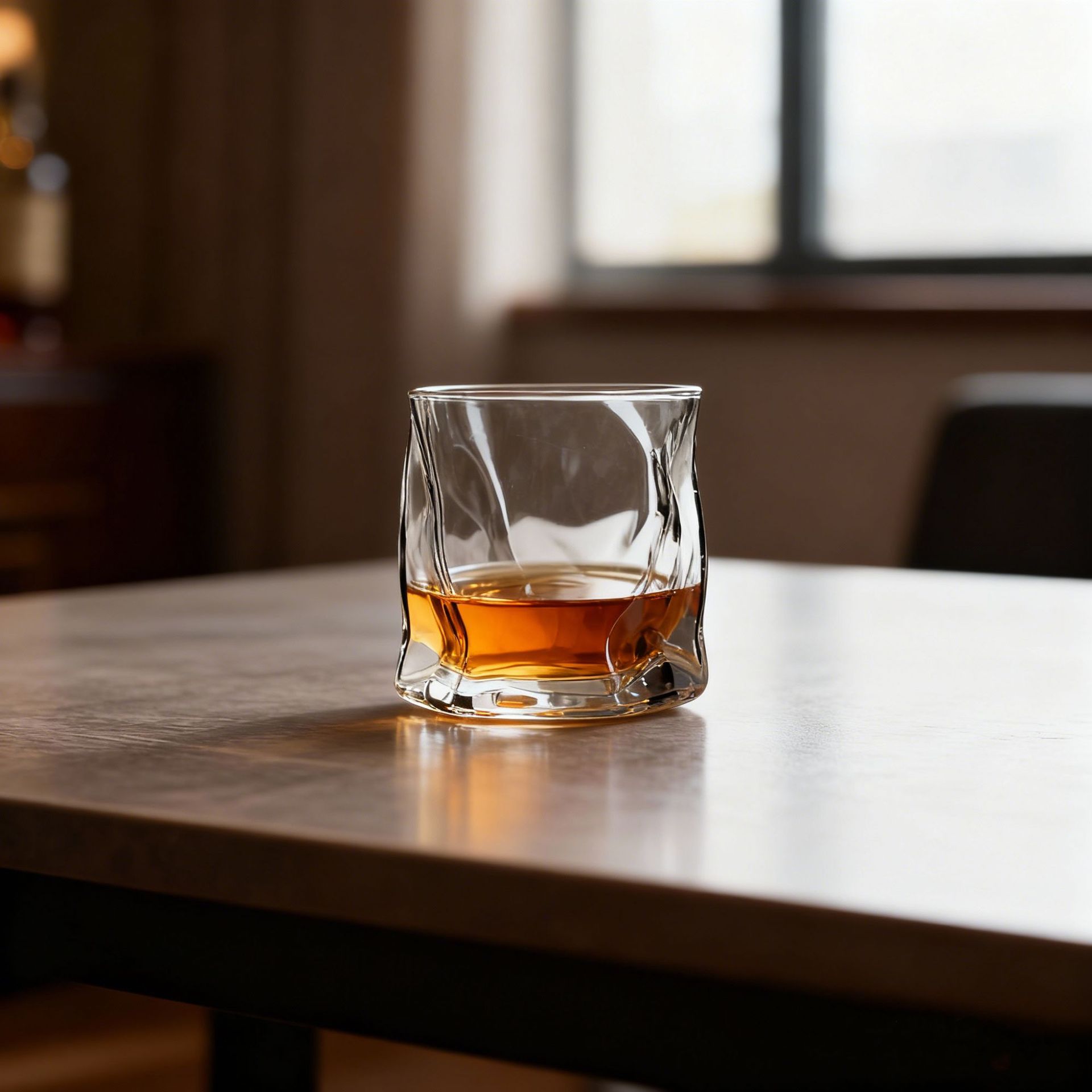 Vaso de whisky al por mayor irregular onda copa de agua copa de vidrio copa de bebida copa de vino copa de cerveza logotipo