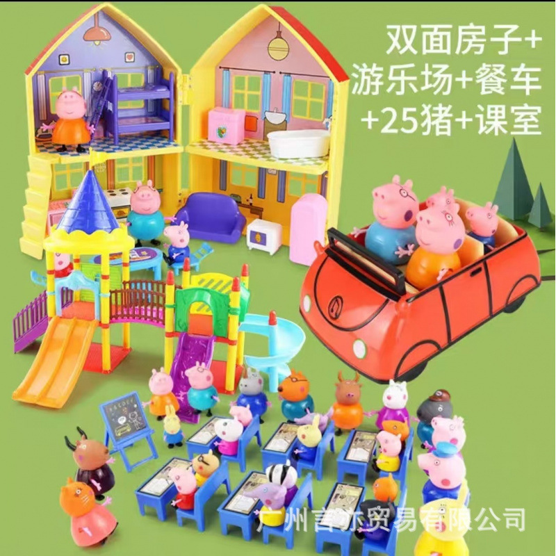 子豚人形セット ままごとおもちゃ 子供用 6人家族 パートナー子豚ままごと|undefined