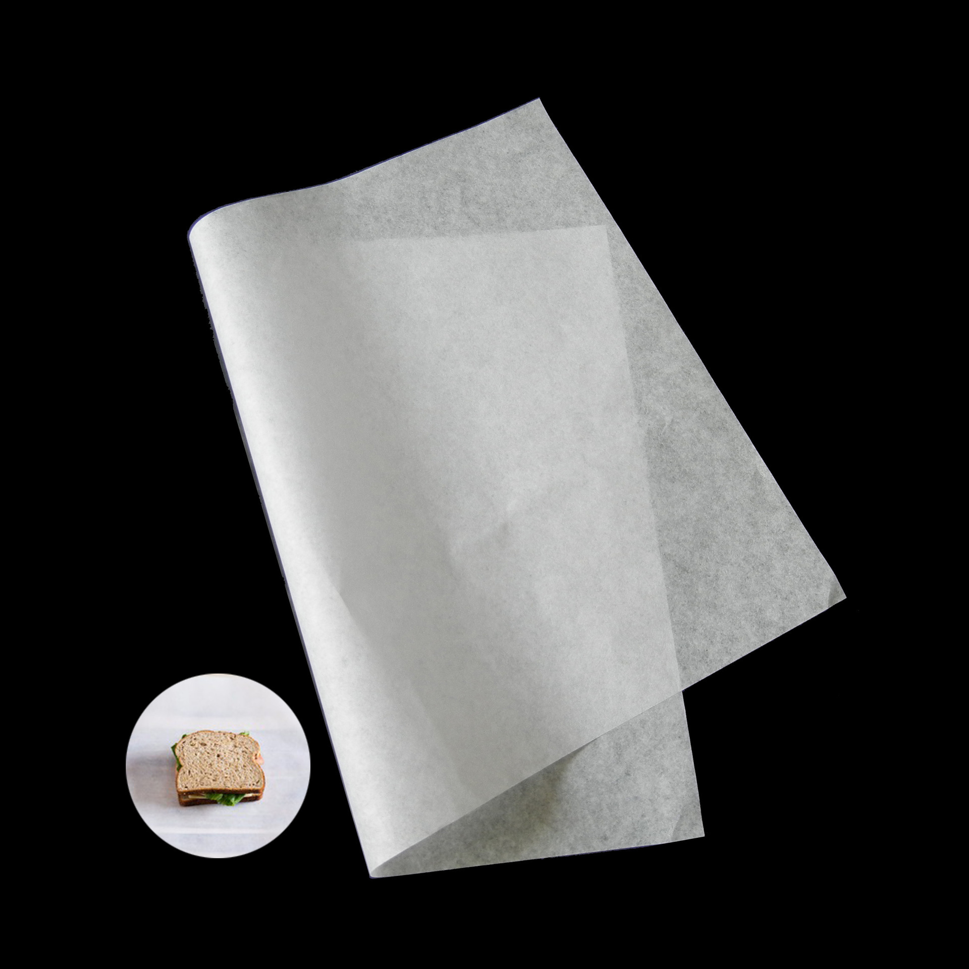 食品级三明治纸一次性 面包汉堡包装纸现货