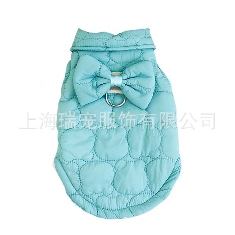 CQ715 conejo acolchado pajarita chaleco [Shanghai ropa para mascotas ropa de perro]
