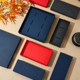 Factory Direct Sales in Stock High-End Light Luxury Wholesale Clamshell Bookmark Box Creative Gift Box Artistic Pen Packaging Box