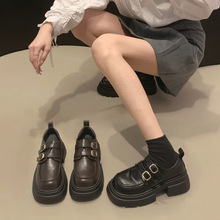 真皮英伦风小皮鞋女2025年秋季新款日系jk单鞋舒适百搭厚底乐福鞋