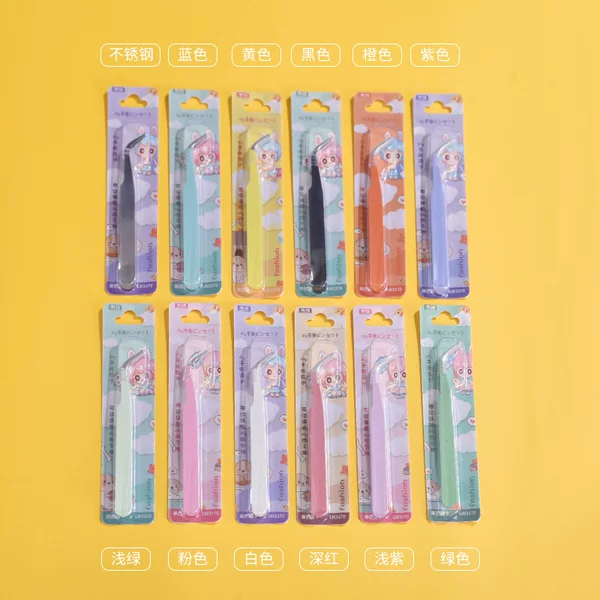 Mini Color Hand Account Clip Hand Account Tweezers Cartoon Packaging Tape Tweezers Tools DIY Handmade Sticker Goo Card Clip