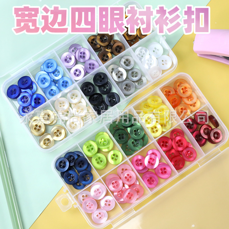 Colorful round shirt buttons high-grade resin buttons all-match clothes women's cardigan shirt cuff decorative buckle accessories