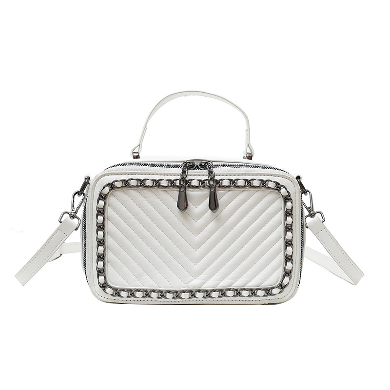 2024 bolso de mujer explosivo transfronterizo nuevo bolso de cadena de diamantes de moda bolso de hombro de gran capacidad bandolera pequeño bolso cuadrado