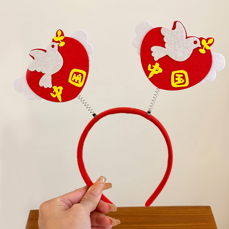 2025新款发夹国庆节头箍幼儿园运动会发饰女童表演道具发夹头饰|undefined