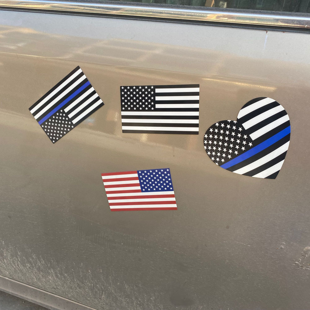 Etiquetas engomadas magnéticas vendedoras calientes del coche del imán del coche de la bandera americana blanco y negro popular del Amazonas