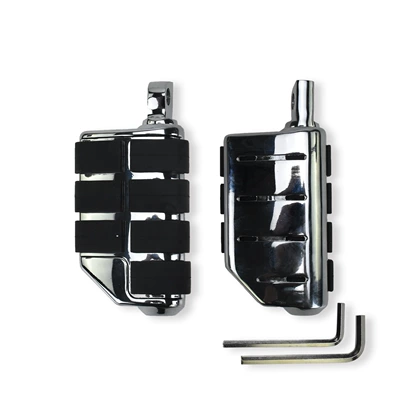 Motorcycle accessories Harley 883 cruise Prince car modified Retro Pedal universal front and rear pedal rest pedal (Motorcycle pedals) - electroplating