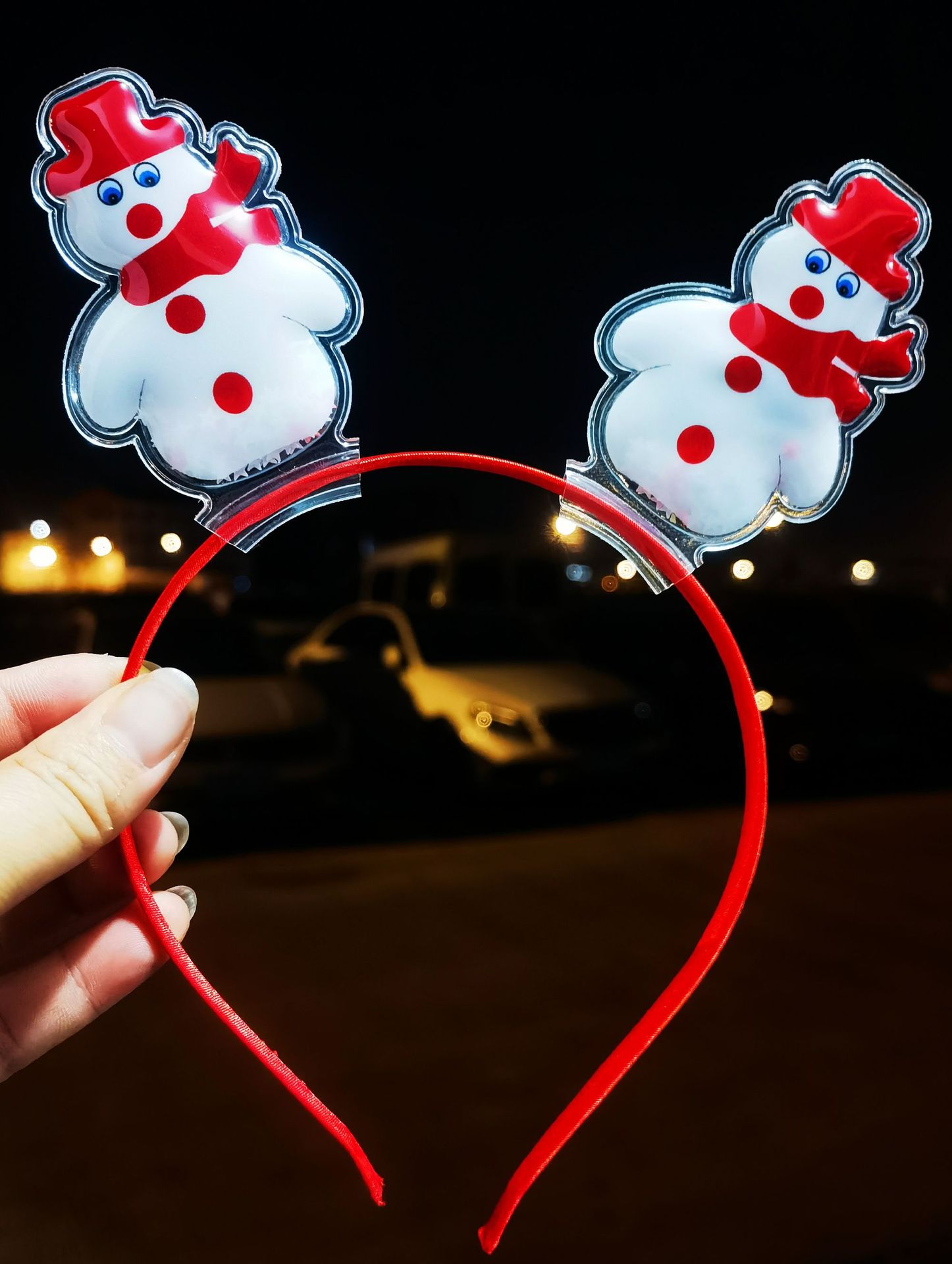 Cartoon Style Christmas Tree Snowman Plastic Hair Band 1 Piece