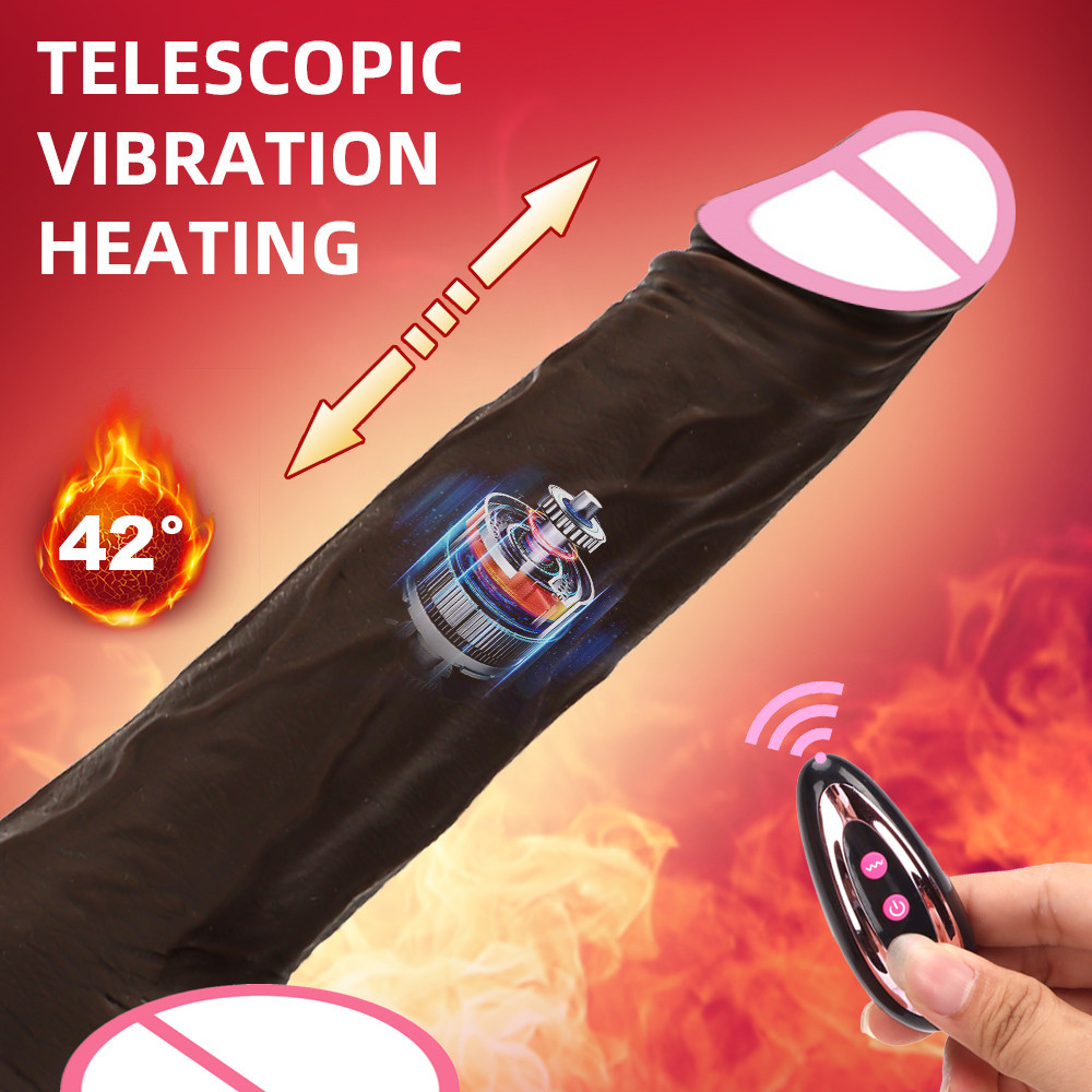 Cannon machine heating dildo wireless telescopic swing electric dildo female silicone orgasm vibrator masturbator