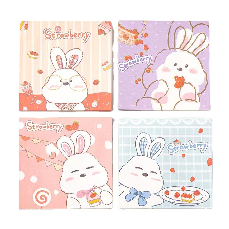 INS fresa oso nota adhesiva lindo diario notas n veces pegatinas nota Nota de nota de libro de notas de aspecto alto se puede pegar