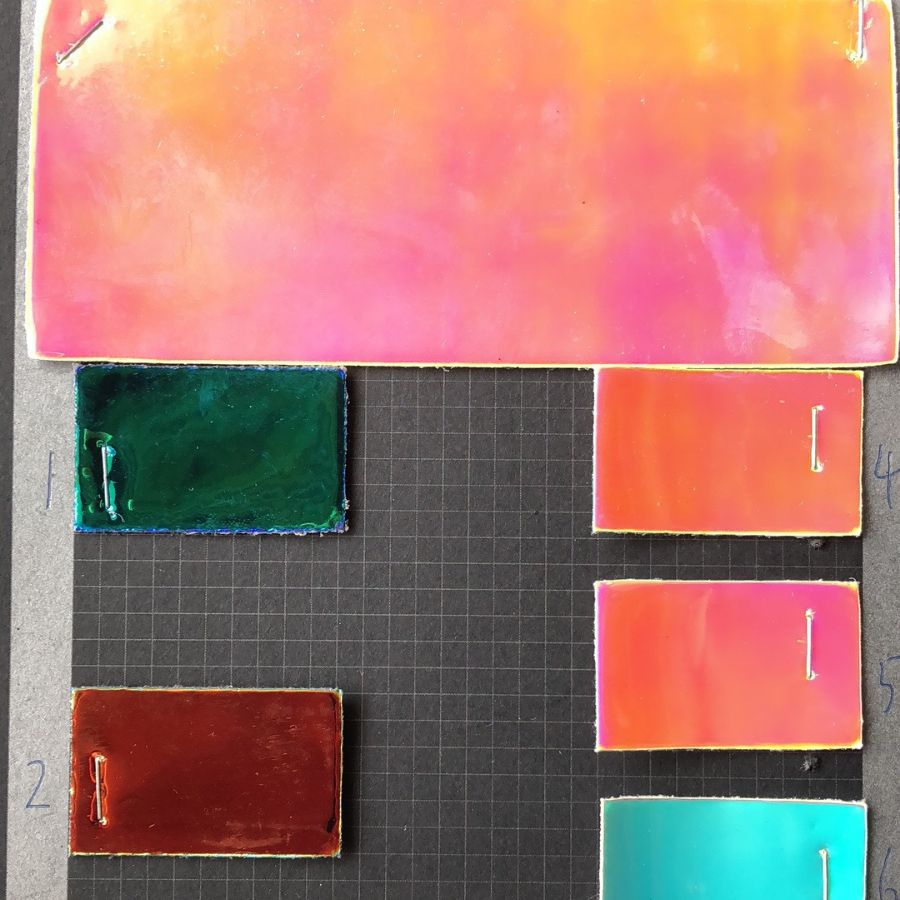 幻彩TPU膜各种幻彩效果PU皮革0.8mm毛底鞋材箱包定型手机壳人造革