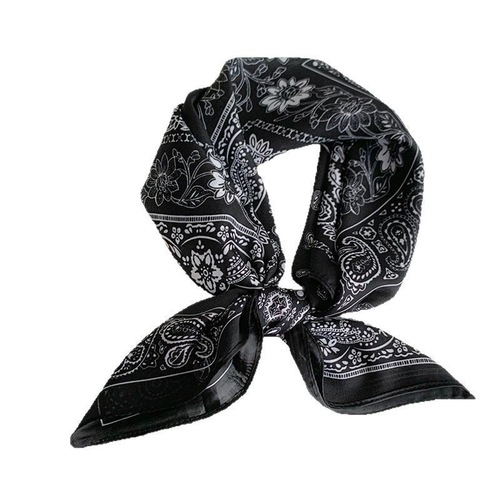 Women's clothing, shirt scarf, high-end sense, Europe and America, stacked, retro paisley patterned neckerchief, summer thin scarf 
