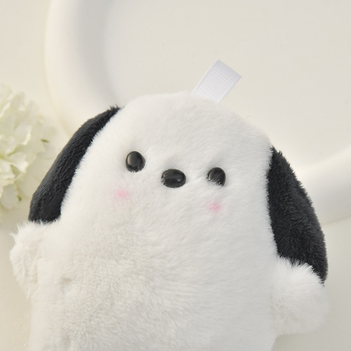 New three-dimensional lop-eared puppy doll keychain pendant plush brooch accessories clothing mobile phone case accessories wholesale