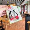 Children's fruit strawberry, cute hair rope, hair accessory, autumn, trend of season