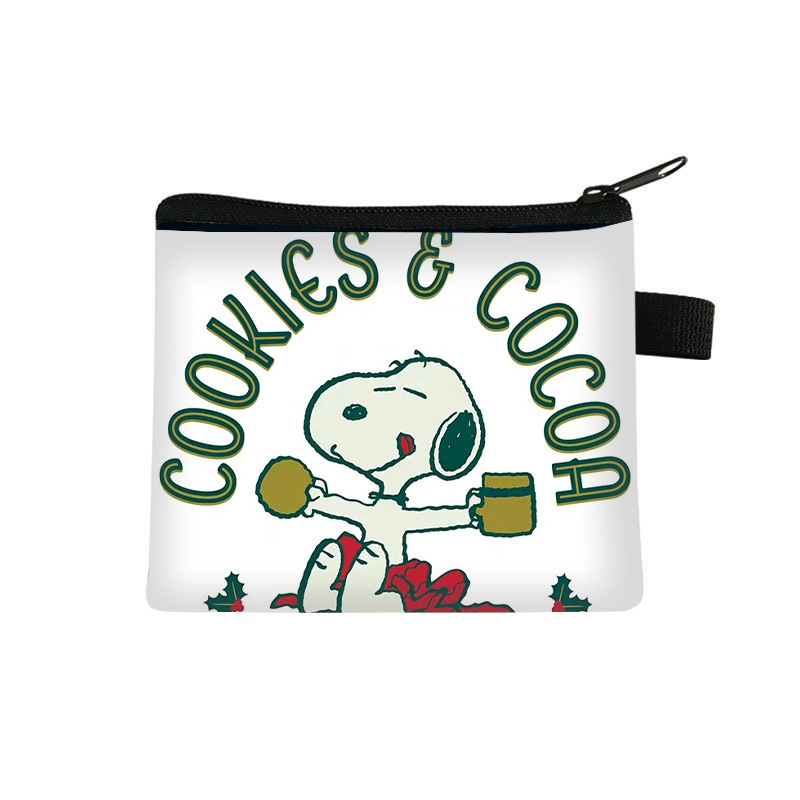 2025 Snoopy Christmas Kidsren's Coin Purse, High-Looking Cartoon Storage Wallet, Fashionable and Cute Portable Bag