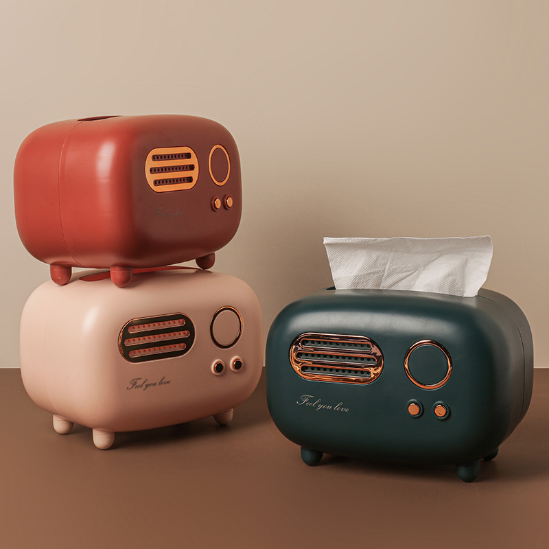 Nordic Speaker Tissue Box Home Coffee Table Creative Decoration Ornaments Home Living Room Bedroom Soft Storage Ornaments