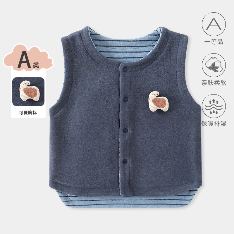 Baby chaleco de terciopelo para bebés, chaleco para bebés para hombres y mujeres, chaleco para bebés calientes, chaleco de hombro para bebés de nuevo