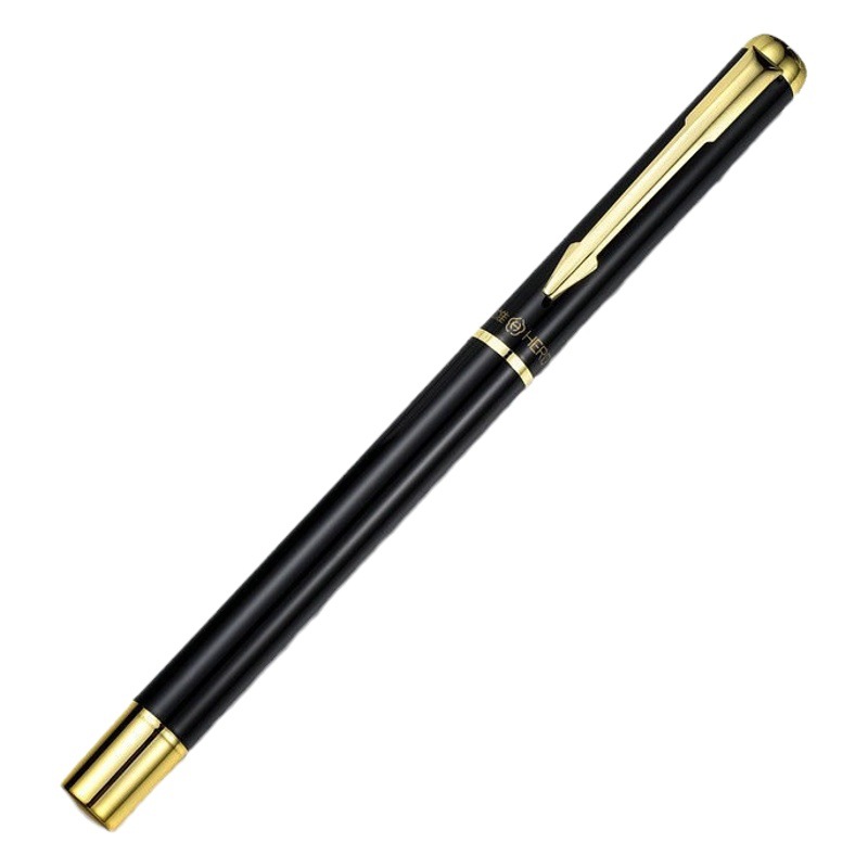 Hero Pen 318A Metal Black Signature Pen men's signature signing business office round bead bead pen lettering