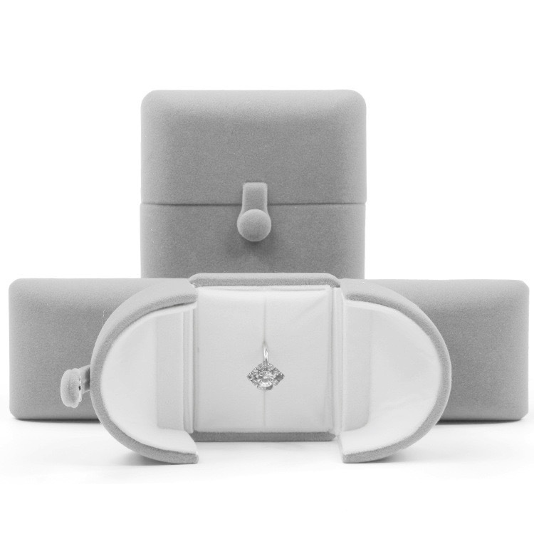 회색 - 내부 흰색; 단일 링 상자 6.5*7*6cm
