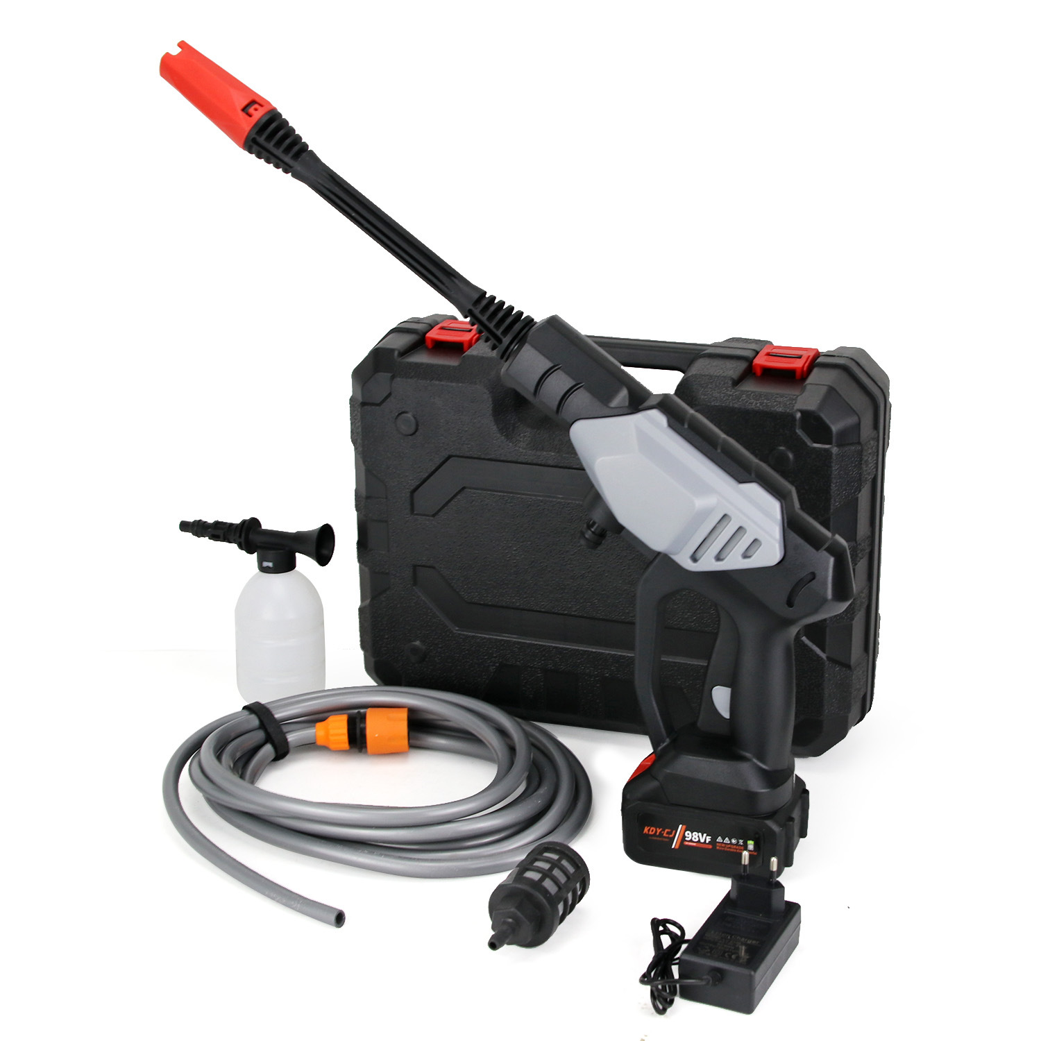 Cross-Border Search High-Pressure Car Washing Machine Wireless Lithium Battery Household Cleaning Machine Charging Automatic Cleaning Portable Water Gun