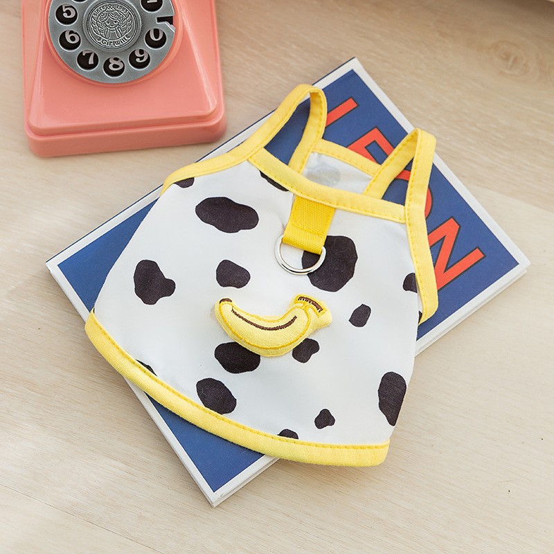 Nueva primavera y verano cachorro lindo pequeño animal mochila chaleco mochila ropa de dos patas gato lindo ropa para mascotas