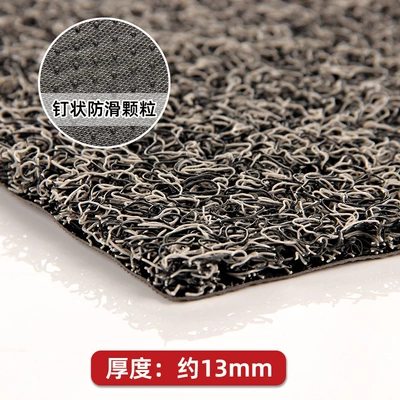 Thickened Silk Loop Floor Avtomobil döşəmə paspasları - black-gray-13mm-6080cm