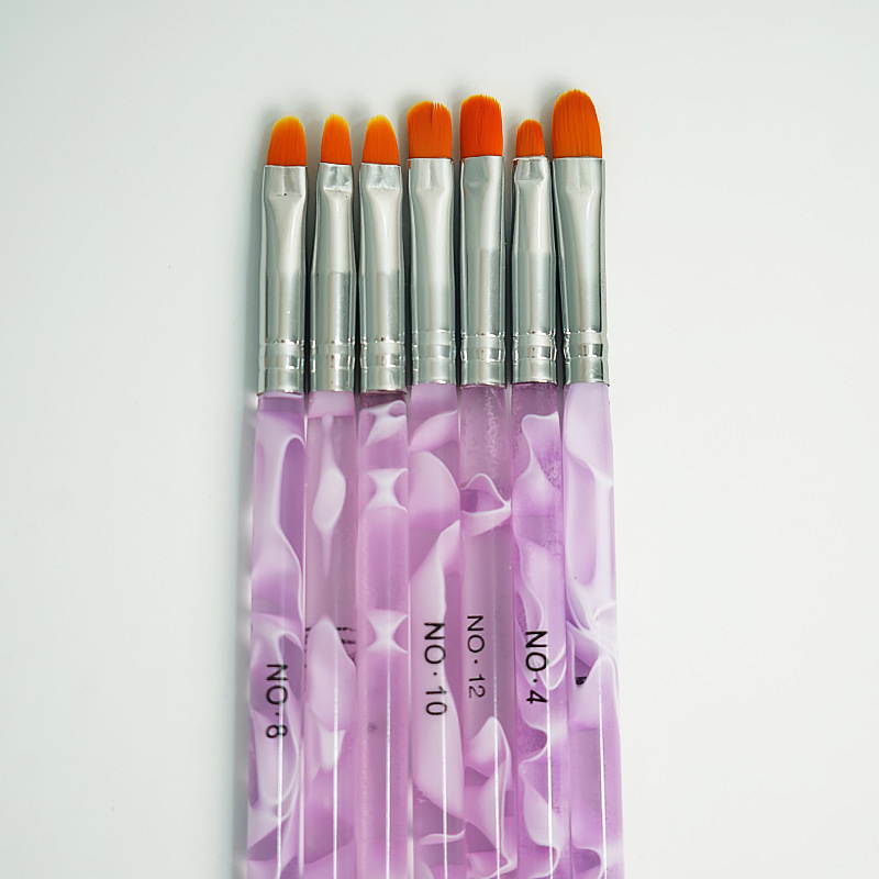 High-Quality Nail Art Brush Set for Line Drawing, Phototherapy Painting, French Round-Head Flower Painting, and Nail Art Tools Set