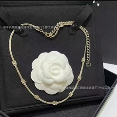 香奶奶小香风蛇骨链女锁骨链ins风轻奢小众百搭生日礼物字母链