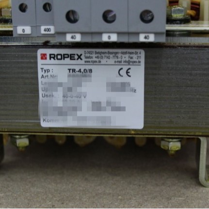 变压器TR-4.0-8 ART.NR: 883200