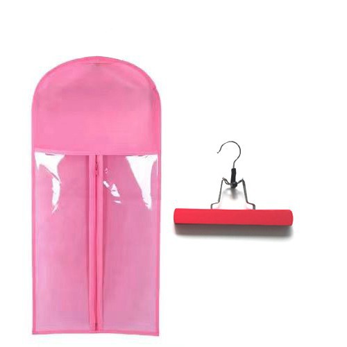 Bolsa de peluca en stock para enviar ganchos bolsa de almacenamiento transparente extensión de cabello percha de cabello bolsa de almacenamiento de cola de caballo image 10