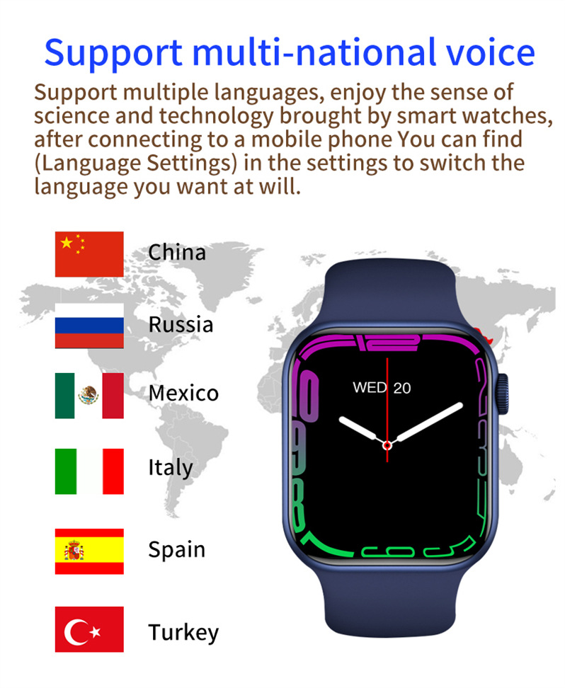 Smartwatch i8 PRO MAX with incoming call reminder, step counting, health monitoring, sleep and fitness wristband factory wholesale undefined