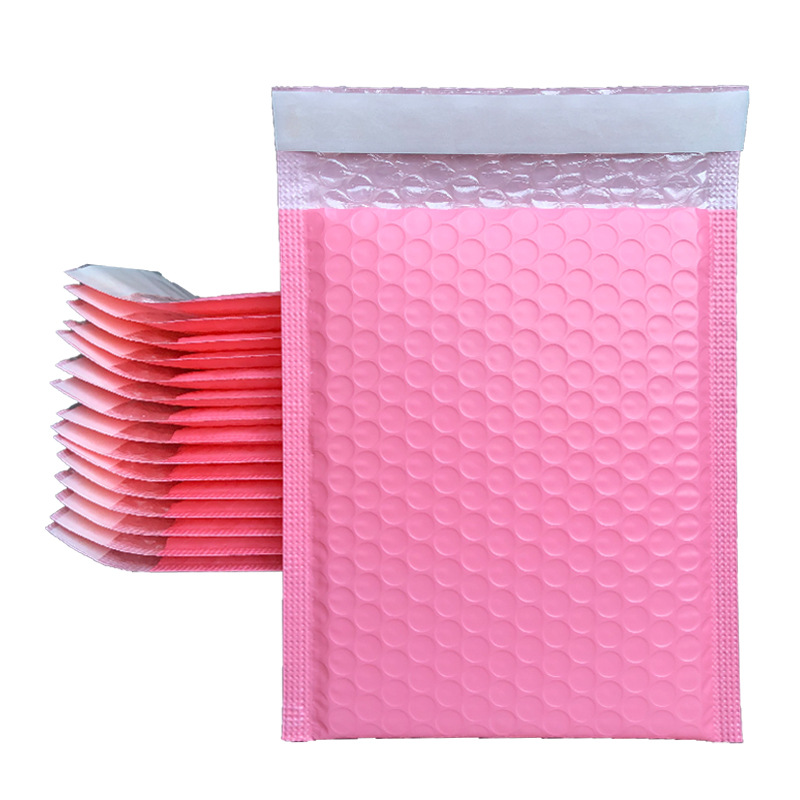Thick pink pink bubble bag together squeeze film foam bag bubble…