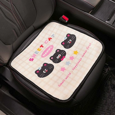 2026 New Cartoon Waist support - three-cat-heads-square-mat-general