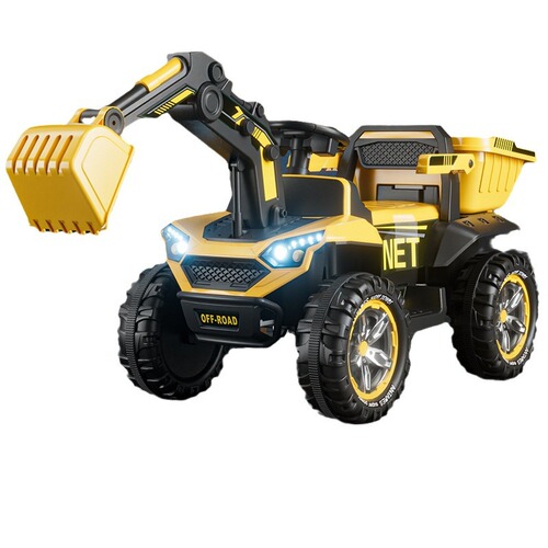 Children's Electric Excavator Extra Large Excavator Can Ride Construction Truck Boy Remote Control Toy Truck Excavator Can Sit On