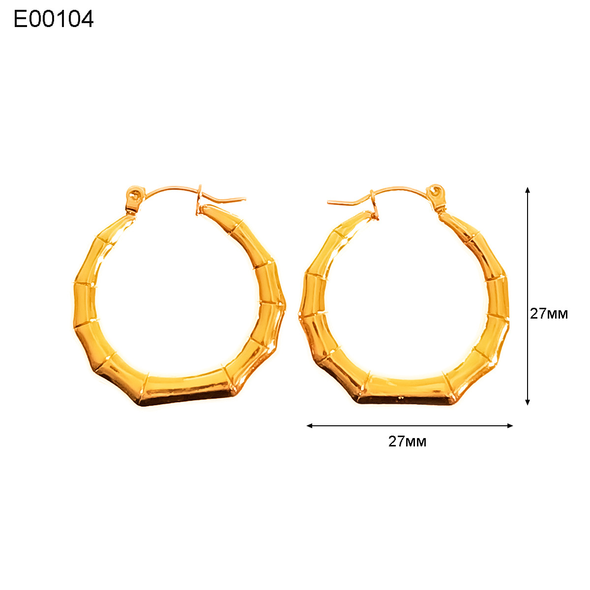 13g Weight Titanium Steel Ear Needle Material Earrings Classification 1 Pair Quantity Holiday, Daily Occasion Titanium Steel Material U Shape, Geometric, Round Pattern Women's Gender Plating Design Basic, Simple Style, Classic Style Style 1 Pair Basic Simple Style Classic Style U Shape Geometric Round Plating Titanium Steel Earrings 24
