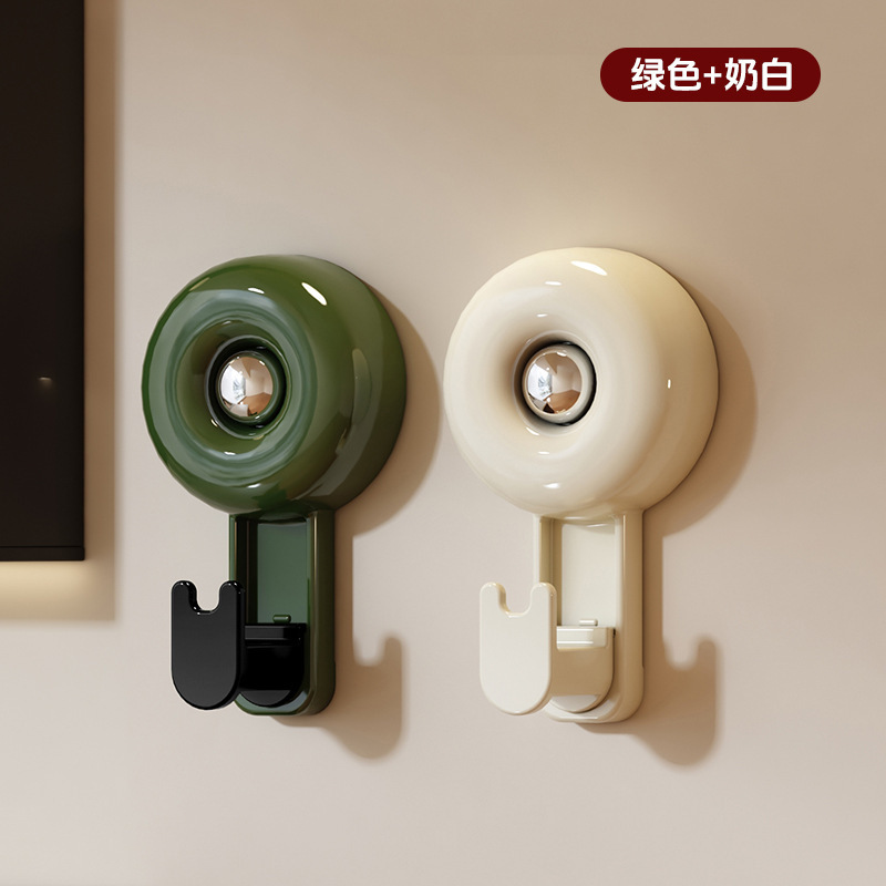 中古风大号吸盘挂钩家用门后免打孔多功能衣帽粘钩厨房收纳神器|undefined