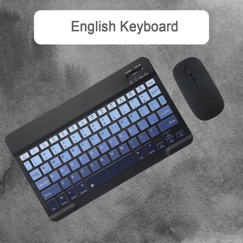 iPad、携帯電話、タブレット、ノートブックに適したグラデーション Bluetooth キーボード、サイレント充電式マジック キーボードとマウスのセット|undefined