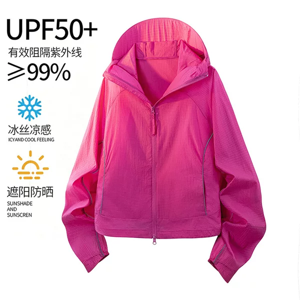 Short Sun Protection Clothing for Women 2026 New Style Anti-Uv Summer Ice Silk Quick-Drying Lightweight Loose Sun Protection Clothing