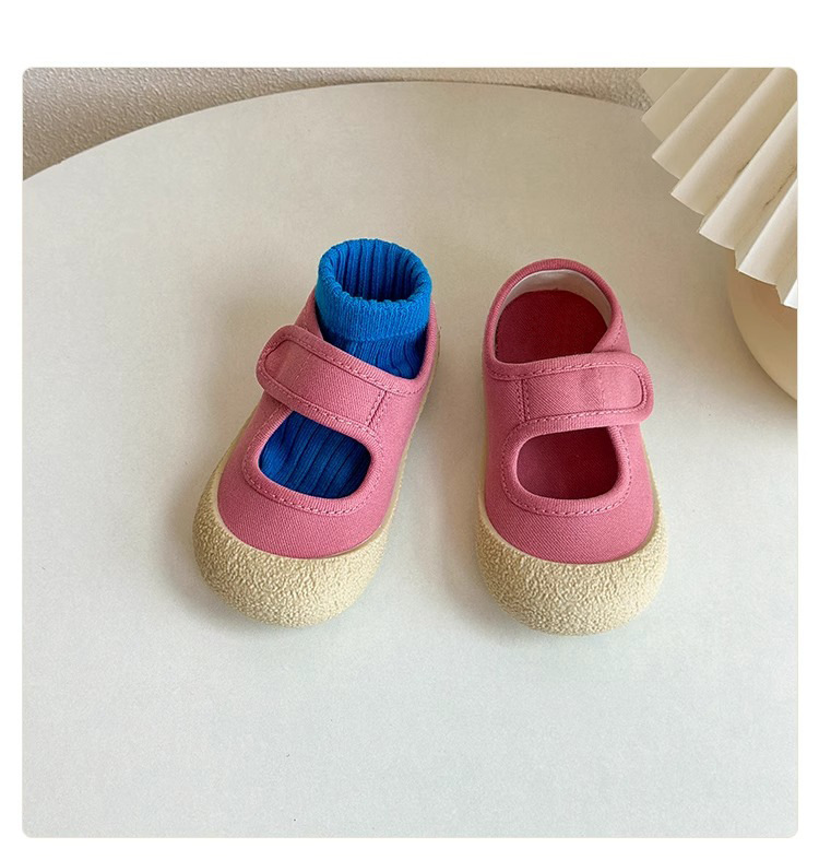 Chaussures bébé premiers pas souples en toile style décontracté_voghion.com