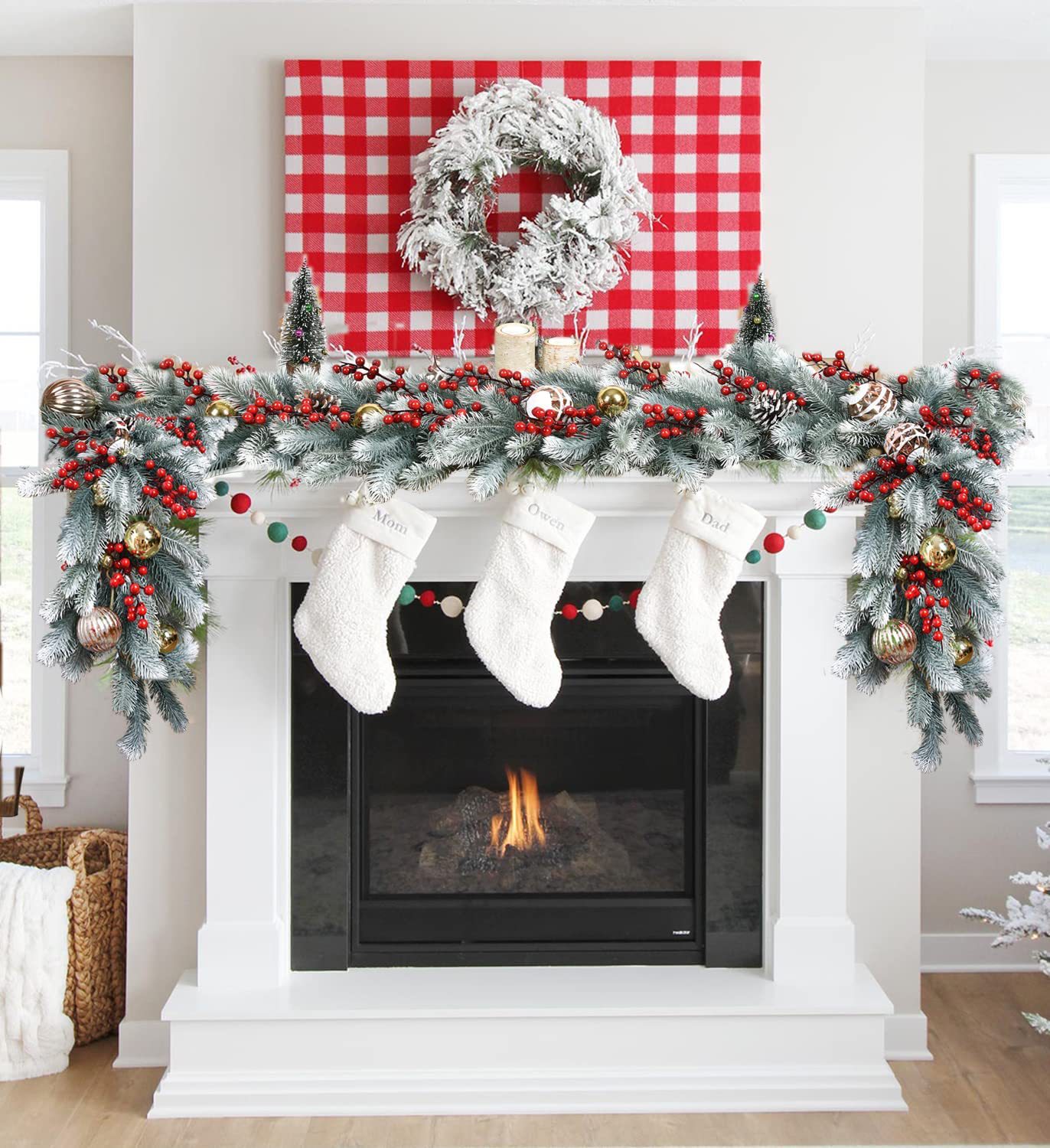 Linjie Christmas PE Leaf Crystal Christmas Teng Simulation Christmas…