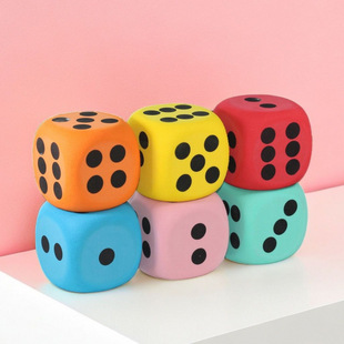 Large Toy Cube Dice Foam Dice Props Children's Teaching Aids Rounded Six-Sided Dice