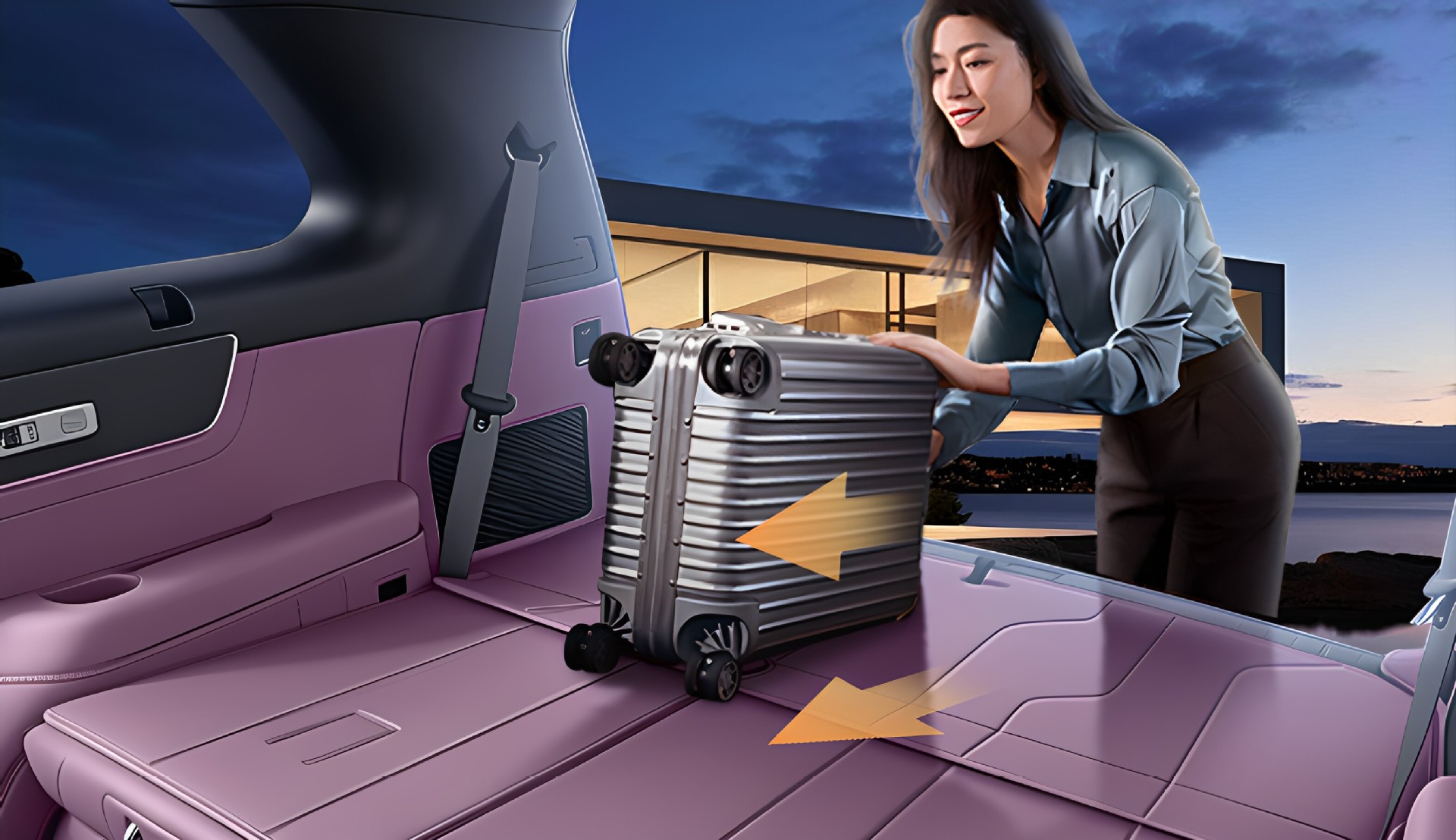 Suitable for the 2026 BYD Sea Lion 08 full-cover trunk mat, car interior modification trunk mat accessories