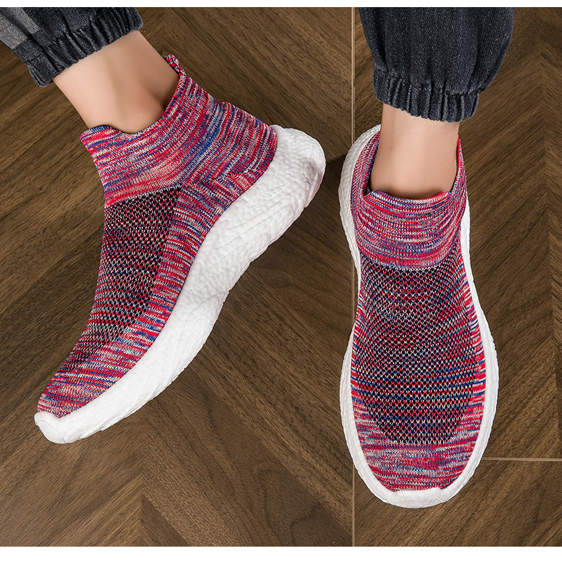 's New Men's Shoes For Autumn Are Breathable Sports Shock-absorbing Couple's Shoes, Mesh Casual Slip-on Loafers,_vogvips.com