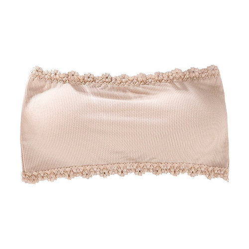 Young Girl Strapless One-Shoulder Shaping Bralette No Size Outerwear Small Chest Gathered Back Support Women's Vest Underwear Bustier 