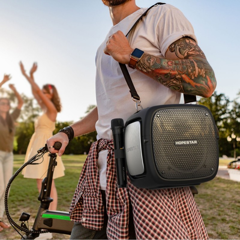 HOPESTAR-PARTYONE2022ハイパワーbluetoothスピーカーマイク付きk歌家庭ktv便|undefined