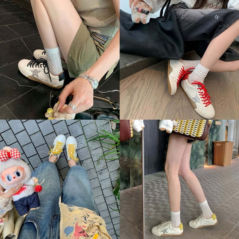 真皮复古德训鞋女2025新款百搭韩系做旧休闲运动小脏鞋增高板鞋女|undefined
